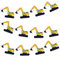 AK Giftshop Digger Bunting Party Decorations - 12pcs / 2.5m Ribbon