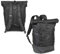 1. FC Köln Rolltop Rucksack - All Black - Sportrucksack Schulrucksack Backpack - Plus Lesezeichen I Love Köln