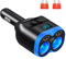 Linkstyle Cargador de mechero para Coche, Doble USB A y PD USB Socket Splitter con LED Voltímetro para 12V/24V Dispositivos de Coche