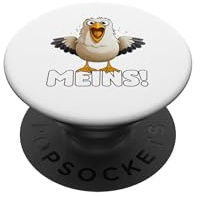 Meins! Vogel Meme Küste Strand Nordsee Ostsee Lustige Möwe PopSockets Klebender PopGrip