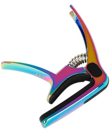 SAFIGLE Multifunktionaler Gitarren Kapodaster Metall Sandhi Clip Langlebig Praktisches Zubehör Für Westerngitarre Konzertgitarre Geeignet Für Anfänger Und Profis