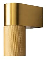 Konstsmide Wandleuchte Temi | goldfarben | Outdoor | Lichtkegel unten | 6,5 x 11,5 x 23,5 cm | 7666-800
