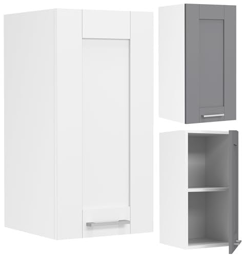 VCM Küchenschrank hängend | Maße ca. H. 60 x B. 30 x T. 31 cm | Hängeschrank mit Zwei Fächern im Landhaus Stil | Küchenmöbel - Colura