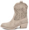 IF Fashion Scarpe da Donna Stivali Stivaletti Camperos Traforati G678 beige N.36