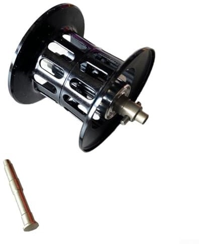 Zoegneer Leichte Angelrolle für ABU für GARCIA B4 P4, 10 x 8 cm, 7,9 g Ködergewicht Kapazität (Hybrid-Keramik, schwarz)