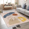 Kunsen 300X400CM Weicher Teppich Regionaler Teppich Abstrakter Stil Korridor Wohnzimmer Wohnzimmer Widerständiges kurzes Haar Teppich Flur Eingangsbereich Mehrfarbig Haus Dekoration Großer Teppich