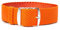 ClassicWatchStraps Perlon Uhrenarmband | Orange - 20 mm - Schließe: Silber Gebürstet | Nylon | Ersatz-Armband
