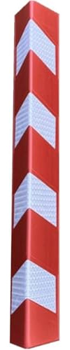 2 Stück reflektierender Schaumstoff-Eckenschutz, reflektierender Garagenschutz, for Garage, Parkplatz und Lager – selbstklebender Kantenschutz for Wandschutz(Red)