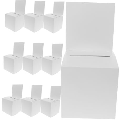 OKUMEYR 10 Stücke Robust Abstimmung Box Papier Material Für Event Spende Versorgung Papier Abstimmung Box Für Versammlung
