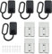 Batterie Connecteur 50A, Batterie Connexion Rapide Prise de Connecteur, 4 Pièces Connecteur 50Amp 600V, Connectique Batterie Paire pour Voiture Van Les Modes Moto, Gris