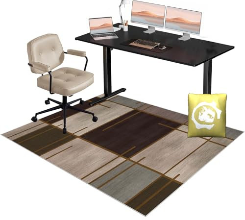 Tappetino per sedia da scrivania per pavimenti in moquette, grande tappetino per sedia da gioco, 180 x 230 cm, protezioni per pavimenti per sedie a rotelle, tappeto per sedia da computer, tappeto