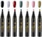 DOOCECIY 7 Colors Nail Varnish Pens Set, 8ml 3 in 1 One Step Gel Nail Polish Pen