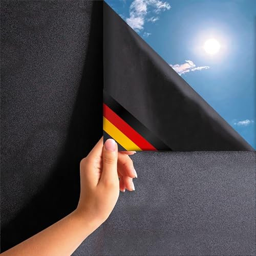 MARAPON® Fensterfolie Blickdicht von außen [0.445x2 m] inkl. eBook und Videoanleitung - Klebefolie Sichtschutzfolie für Fenster - Milchglas Blackout - Folie für Fenster Sichtschutz Küche Bad Büro