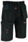 WrightFits Men Holster Work Shorts - Heavy Duty Safety Combat Cargo Summer Shorts - Multi Pockets - Triple Stitched - Durable Workwear Black