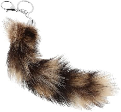 SAFIGLE Fuchsschwanz Schlüsselanhänger Aus Kunstfell Für Handtaschen Accessoires Fuchs Schwanz Anhänger Für Schlüssel Und Handy Dekoration