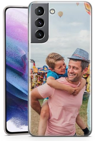 EMIT PRINT Personalised Custom Case for Samsung Galaxy A26 Flexible and Durable TPU Cover | Design Your Idea with Picture Photo Logo Text Name - One Image Layout