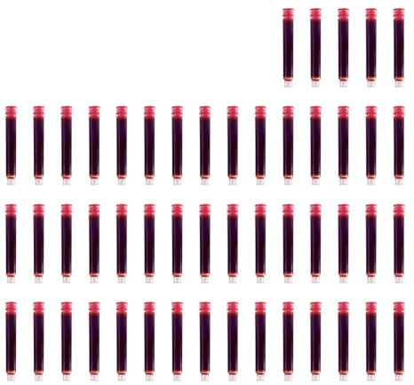 50 Ink Cartridges Fine Pen Fountain Ink Pens Pilot Cartridges Black Kaweco Refills Calligraphy Converter Nib Safari Fine Inj (50pcs)