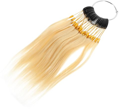 30 Haarfarbenringe aus Echthaar für Farbtests Beim Friseur