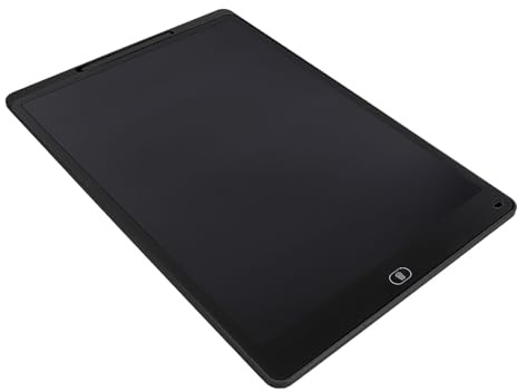 Naroote Tableta de Escritura LCD de 20 Pulgadas para Niños, Tablero de Dibujo de Pantalla Borrable Flexible con Bolígrafo, Perfecto para Diversión Creativa (BLACK)