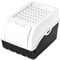 Rival Kartoffelbox Gemüsebox für ca. 5 kg Kartoffelkiste 29 x 19 x 18,5 cm Kartoffel Gemüse Aufbewahrung Vorratsbox Vorratsdose weiß/anthrazit
