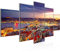 Runa Art Wandbilder Istanbul Türkei 5 Teilig Bild auf Vlies Leinwand Deko Wohnzimmer Schlafzimmer Stadt Skyline Bunt 603152a