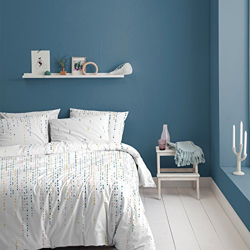 Cinderella Baumwoll Bettwäsche Triangolo Weiss 155x220 cm + 80x80 cm