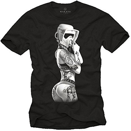 Strom Trooper Star - Tattoo T-Shirt Herren - Ink Wars schwarz S