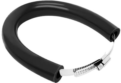 52 cm/20,47 Protection Pot Echappement Moto,Protection Collier Echappement Réglable Universelle pour Pit Dirt Bike Motocross Supermoto Enduro Scooter Noir