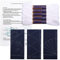 Sashiko Kit, Yokota Sashiko Garn und Vorlage Yume Fukin mit original englischem Handbuch, Stoff, japanisches Textil (weißer Faden/marineblaues Geschirrtuch 2)
