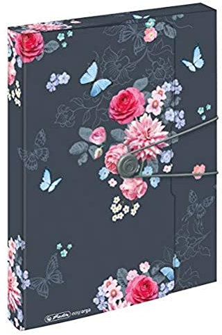 Herlitz Sammelbox A4 Ladylike Flowers, Rückenbreite 4cm, 1 Stück