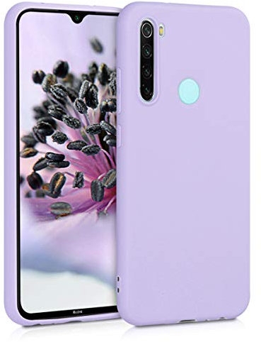kwmobile Funda para Xiaomi Redmi Note 8 (2019/2021) Carcasa - Ultrafina de TPU y Silicona con Bordes elevados anticaídas - Lila