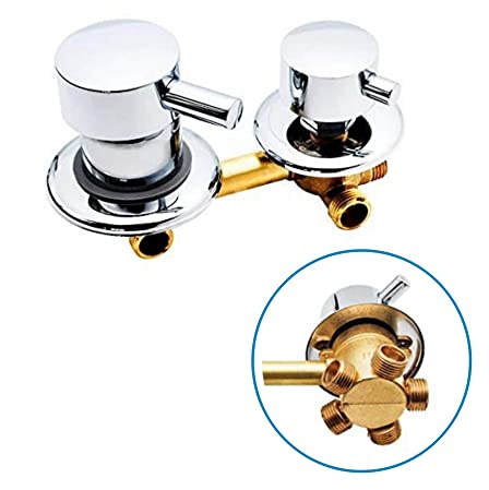AFRUDDR Miscelatore doccia con deviatore 2/3/4/5 vie Vite uscita acqua