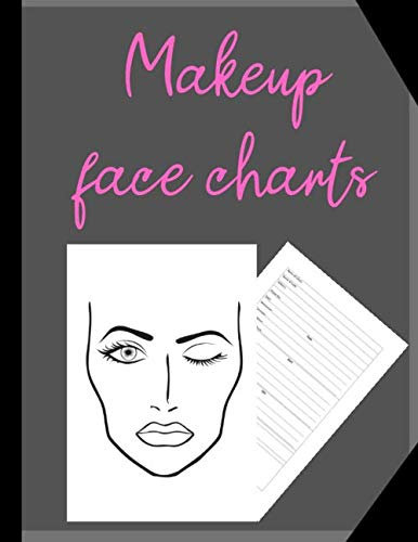 Makeup Face Charts: Blank Workbook Paper Practice Face Charts For Professional Makeup Artists | New Look