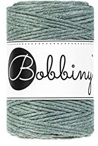 Bobbiny Baby Makramee-Schnur, 1,5 mm, einlagig, Lorbeerfarben, 100 m