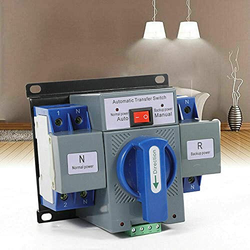 Dual Power - Interruttore a levetta automatico 2P 63A 220V Mini Double Power, interruttore automatico di trasferimento