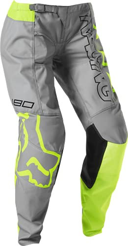 Fox Racing Pantalón Infantil Unisex-(Gris Acero, 26)