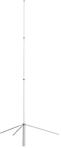 UAYESOK Doppia banda VHF UHF 137-174/400-470MHz Antenna radio mobile in fibra di vetro - GSMR SO239 - UHF femmina - 2.2 m (6,6 piedi) Antenna per stazione base esterna ad alto guadagno 5,5/8,5 Dbi