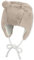 Sterntaler Baby Mädchen Mütze Baby Inka Mütze - Mütze Baby, Kappe Kinder, Mütze Baby Neugeborene - mit Öhrchen und Bindeband - beige, 43