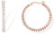 PAVOI Boucles d'oreilles créoles en argent sterling 925 plaqué or 14 carats avec zircone cubique | Créoles en or rose | 30 mm, Or rose Argent sterling, Oxyde de Zirconium