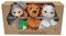 Set 3-Fach Plüsh Handpuppe Tierhandpuppen Maus, Hund, Katze 18,5 cm, Zoo Farm Cartoon Tierfigur theatrepuppe Handspielpuppe, für Kinder Baby Jungen Mädchen