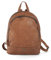 Cas8 LOTTA Lederrucksack für Damen, Rucksack aus weichem Echtleder mit top Verarbeitungsqualität, eleganter Damenrucksack mit geräumigem Hauptfach, Daypack für Alltag, Freizeit & Business in cognac
