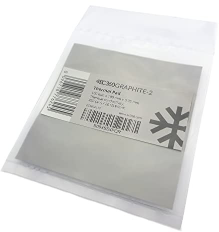 EC360® Graphite-2 20W/MK Pad Thermique (100 x 100 x 0,05 mm Graphite-2)