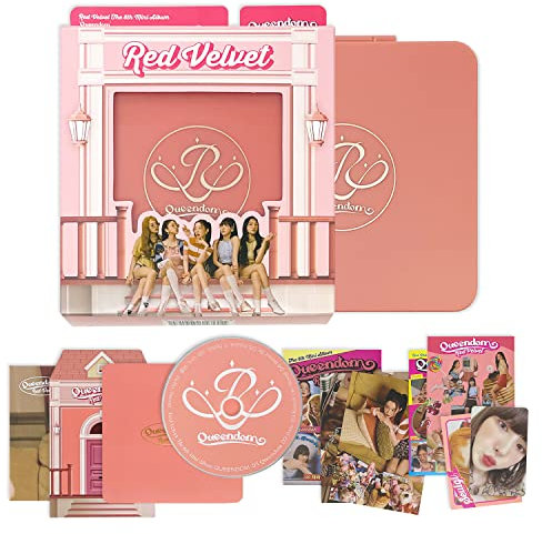 Red Velvet - 6th Mini Album [Queendom] (Girls Ver.) Package + Case + Photobook + Lyrics Book + CD-R + Folded Poster + Postcard + Envelope + Sticker Set + Special Card + Photo Card