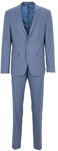Steffen Klein Classy Gentleman Herren Anzug Slim Fit Nadelstreifen
