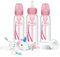 Dr. Brown’s Natural Flow® Anti-Colic Options+™ Narrow 8oz/250mL Baby Bottle + Lovey Gift Set with Level 1 Slow Flow Nipples
