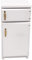Healifty Mini-Frigo à l'échelle 1:12 Meubles miniatures pour poupées, meubles de salon de poupée (blanc)