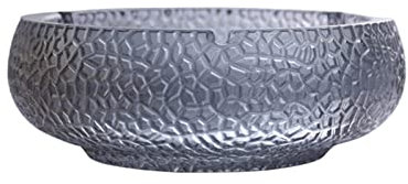 Cendrier en verre for cigarettes et cigares Porte-cendres for fumeurs Porte-cendres for fumeurs for décoration de bureau à domicile (Color : Gray)
