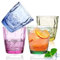 Lot de 4 gobelets en plastique acrylique de 380 ml - Réutilisables - Empilables - Pour un usage quotidien - Gobelets à eau portables pour pique-nique, fête, camping
