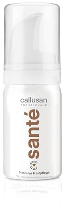 Callusan Körperpflege Cremeschaum Santé Vegan 40 ml – Feuchtigkeitscreme Pflege mit Urea und Sheabutter - Intensive Hautpflege für den ganzen Körper