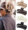 PROPOG Grosse Pince Cheveux Femme, 13cm Pince a Cheveux Femme Antidérapante Grande Pinces à Cheveux pour Femmes Epais Hair Clip